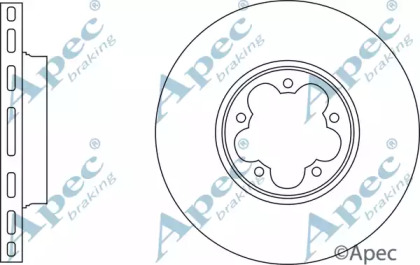 Тормозной диск APEC braking DSK3140