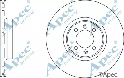 Тормозной диск APEC braking DSK3133