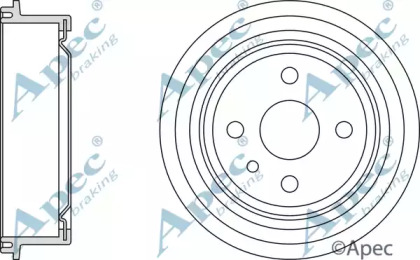 Тормозный барабан APEC braking DRM9104