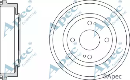 Тормозный барабан APEC braking DRM9128