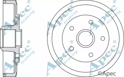 Тормозный барабан APEC braking DRM9134