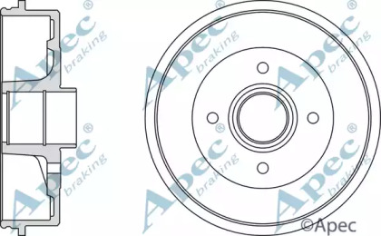 Тормозный барабан APEC braking DRM9136