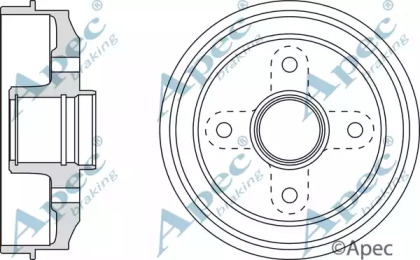 Тормозный барабан APEC braking DRM9143