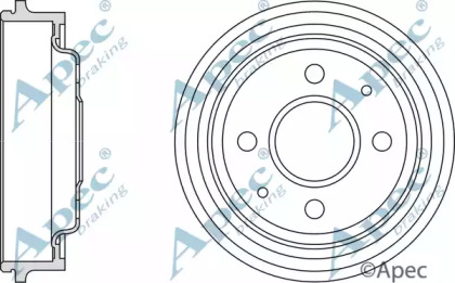 Тормозный барабан APEC braking DRM9155