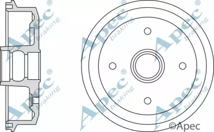 Тормозный барабан APEC braking DRM9158