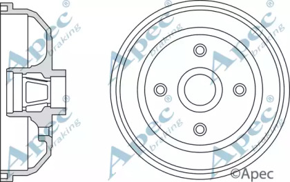 Тормозный барабан APEC braking DRM9159