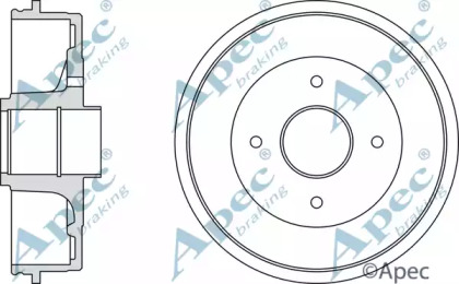 Тормозный барабан APEC braking DRM9161