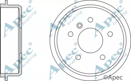 Тормозный барабан APEC braking DRM9165