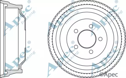 Тормозной барабан APEC braking DRM9170