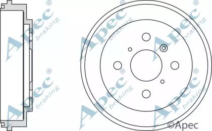 Тормозный барабан APEC braking DRM9174