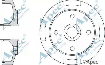 Тормозный барабан APEC braking DRM9180