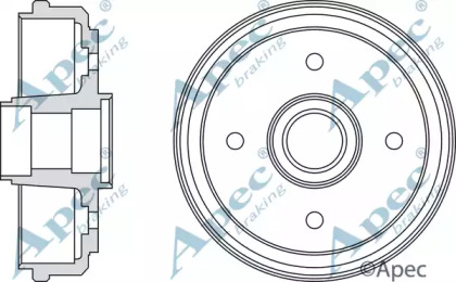 Тормозный барабан APEC braking DRM9186