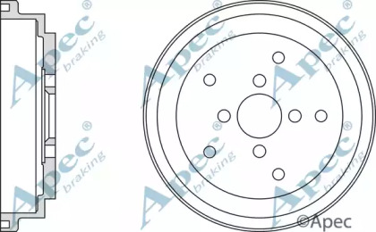 Тормозный барабан APEC braking DRM9187