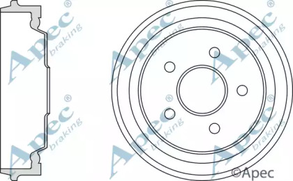 Тормозный барабан APEC braking DRM9188