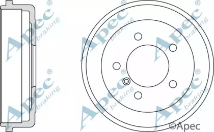 Тормозный барабан APEC braking DRM9507