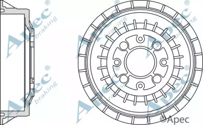 Тормозный барабан APEC braking DRM9518