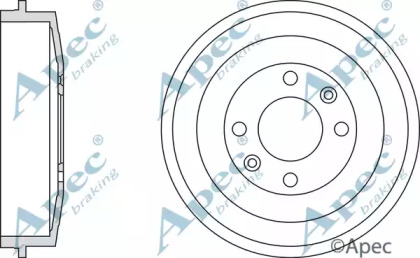 Тормозный барабан APEC braking DRM9521