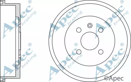 Тормозный барабан APEC braking DRM9525