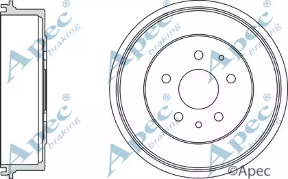 Тормозной барабан APEC braking DRM9707