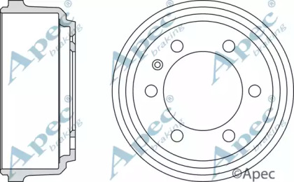 Тормозный барабан APEC braking DRM9708