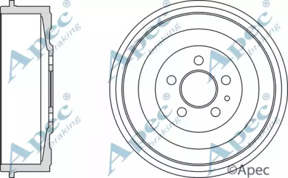 Тормозный барабан APEC braking DRM9710