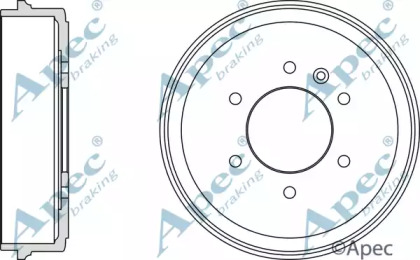 Тормозный барабан APEC braking DRM9713