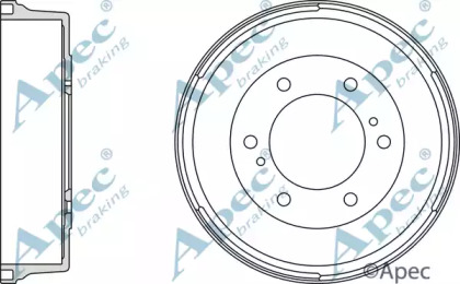 Тормозный барабан APEC braking DRM9715