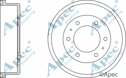 Тормозный барабан APEC braking DRM9717