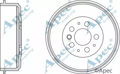 Тормозный барабан APEC braking DRM9800