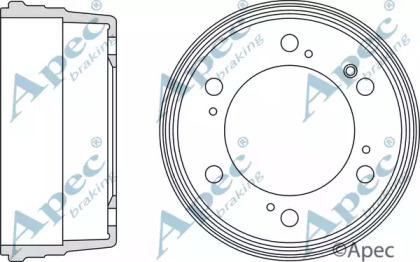 Тормозный барабан APEC braking DRM9801