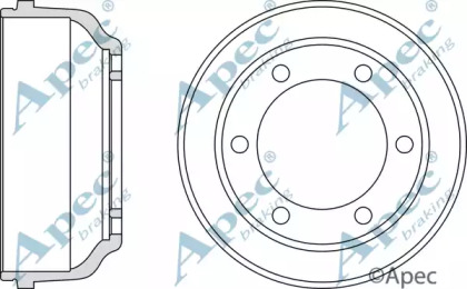 Тормозной барабан APEC braking DRM9804