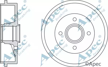 Тормозный барабан APEC braking DRM9905