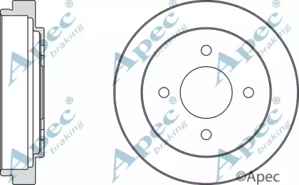 Тормозный барабан APEC braking DRM9907