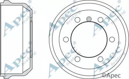 Тормозный барабан APEC braking DRM9909