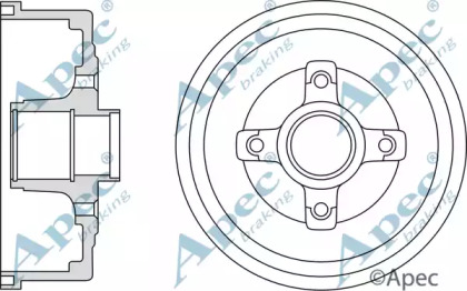 Тормозный барабан APEC braking DRM9924