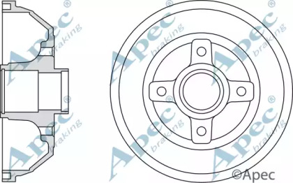 Тормозный барабан APEC braking DRM9926