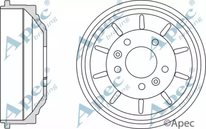 Тормозный барабан APEC braking DRM9962