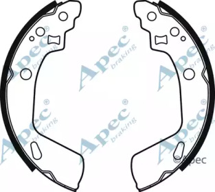 Комлект тормозных накладок APEC braking SHU823