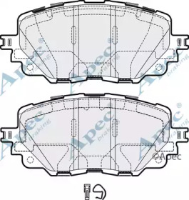 Комплект тормозных колодок APEC braking PAD2141