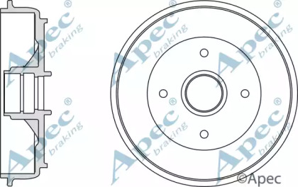 Тормозный барабан APEC braking DRM9985