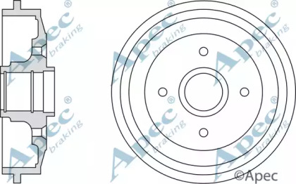 Тормозный барабан APEC braking DRM9986