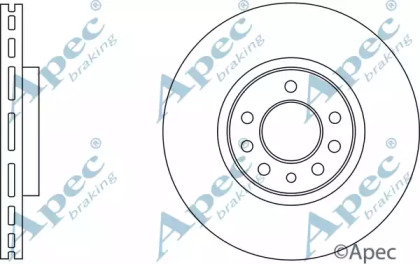 Тормозной диск APEC braking DSK3243