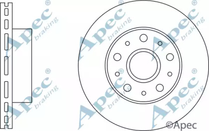 Тормозной диск APEC braking DSK3260