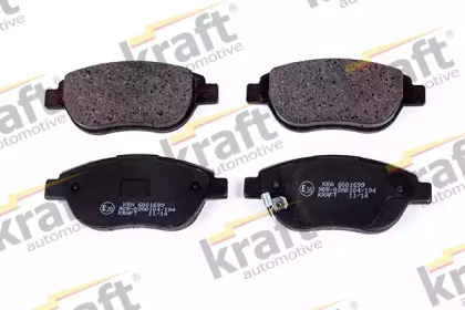 Комплект тормозных колодок KRAFT AUTOMOTIVE 6001699