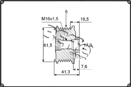 Ременный шкив 3Effe Group F0207G