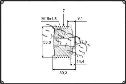 Ременный шкив 3Effe Group F0215G