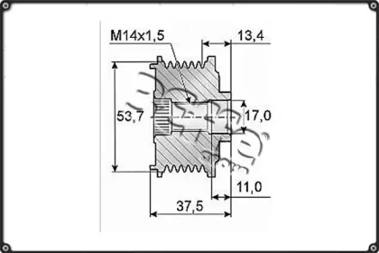 Ременный шкив, генератор 3Effe Group F0243G