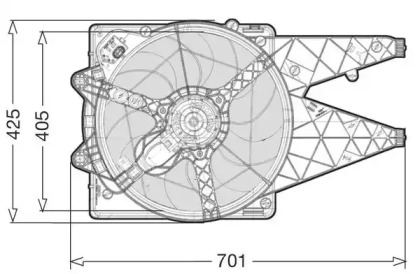 Вентилятор, охлаждение двигателя CTR 1209598