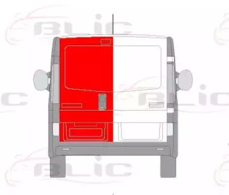 Задняя дверь BLIC 6016-00-6061155P