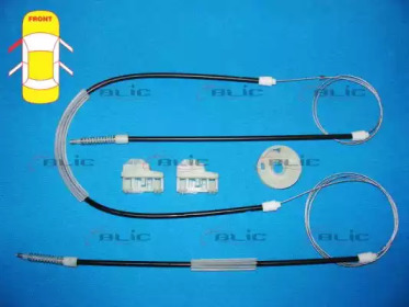 Ремкомплект, подъемный механизм стекла BLIC 6205-01-009801P